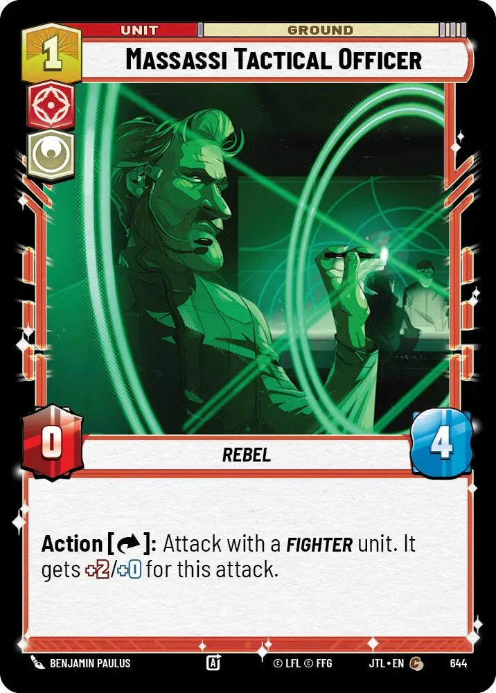 Massassi Tactical Officer (Foil) (644) [Jump to Lightspeed] - Star Wars: Unlimited Single