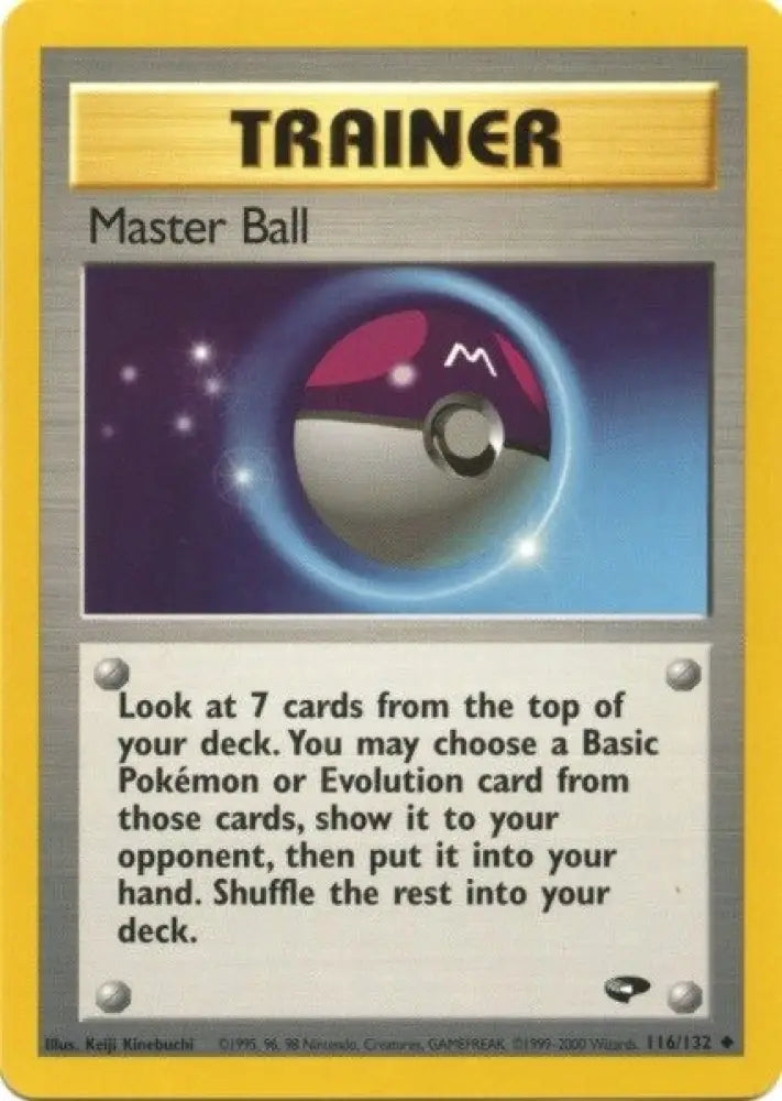 Master Ball (116/132) [Gym Challenge Unlimited] - Pokemon Single