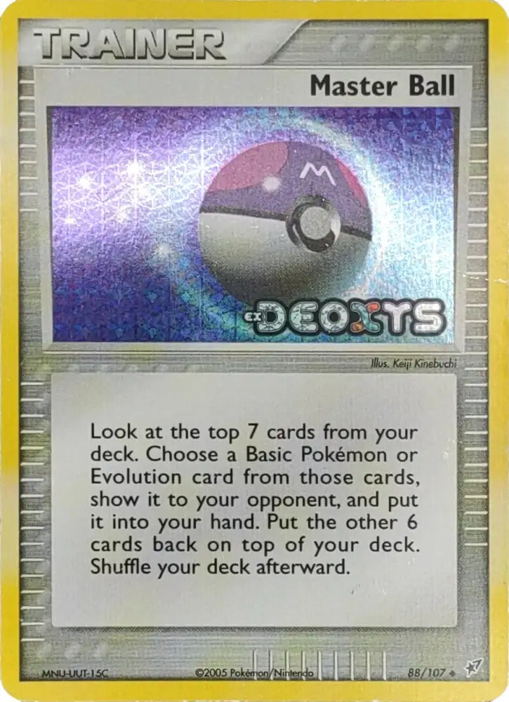 Master Ball (88/107) (Stamped) [EX: Deoxys] - Pokemon Single