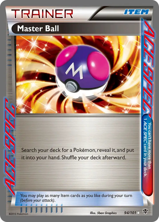 Master Ball (94/101) [Black & White: Plasma Blast] - Pokemon Single