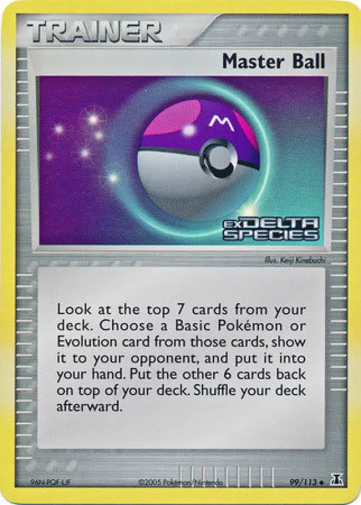 Master Ball (99/113) (Stamped) [EX: Delta Species] - Pokemon Single
