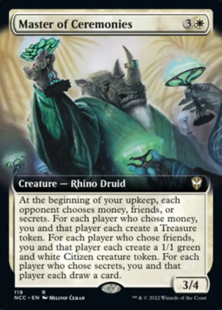 Master of Ceremonies (Extended Art) [Streets of New Capenna Commander] - MTG Single