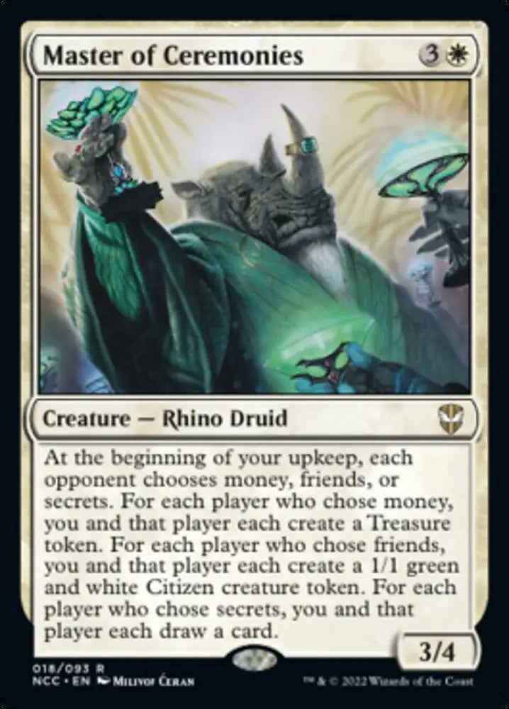 Master of Ceremonies [Streets of New Capenna Commander] - MTG Single