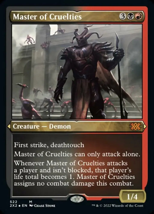 Master of Cruelties (Foil Etched) [Double Masters 2022] - MTG Single