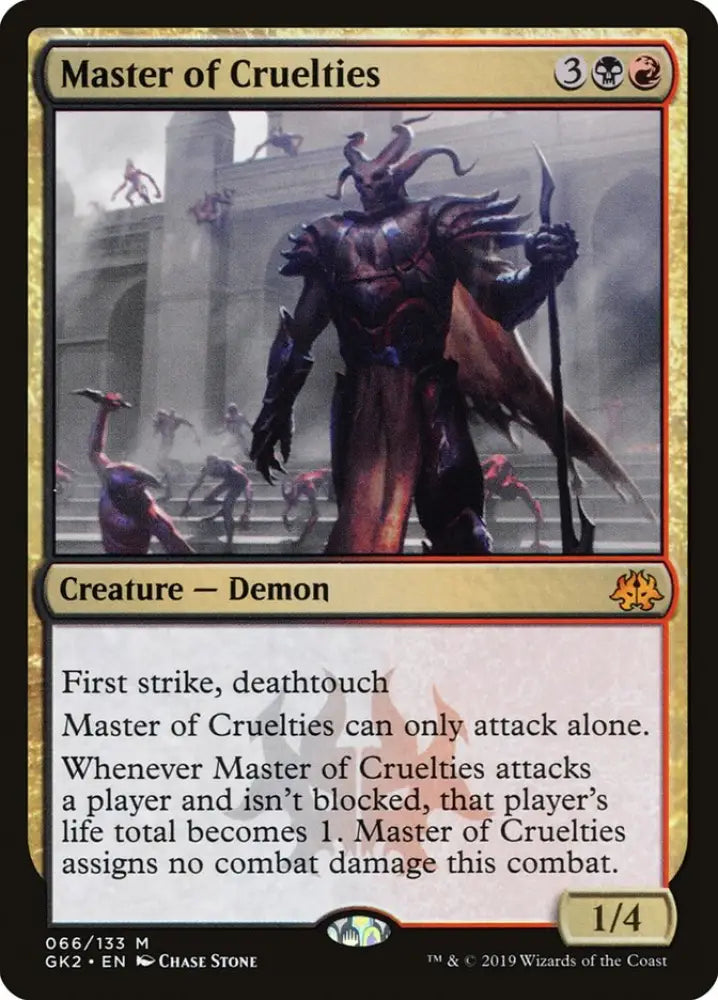 Master of Cruelties [Ravnica Allegiance Guild Kit] - MTG Single