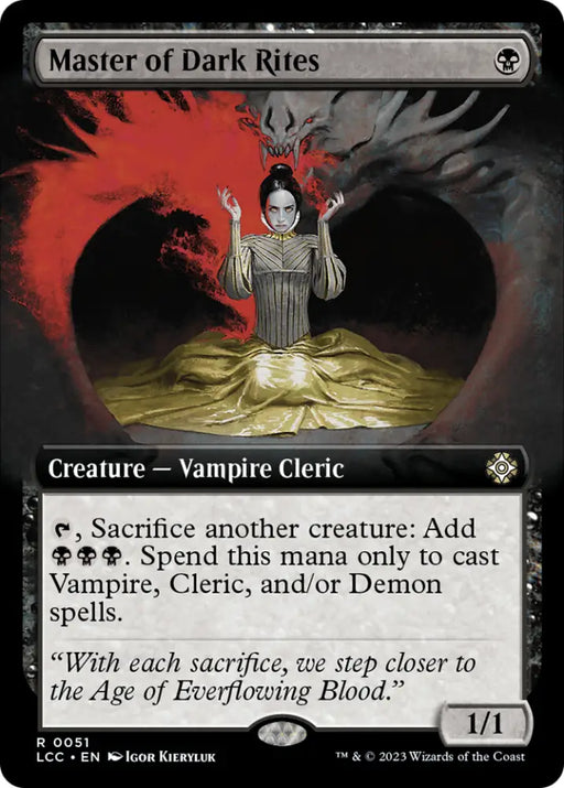 Master of Dark Rites (Extended Art) [The Lost Caverns of Ixalan Commander] - MTG Single