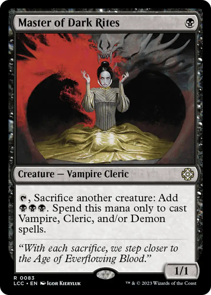 Master of Dark Rites [The Lost Caverns of Ixalan Commander] - MTG Single