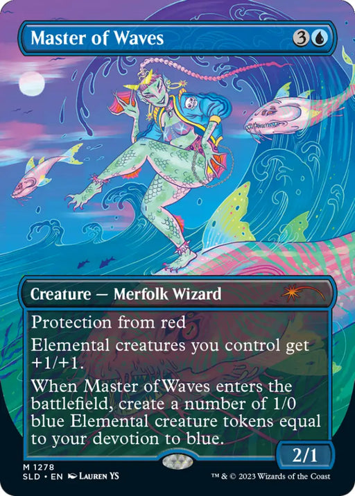 Master of Waves (Borderless) [Secret Lair Drop Series] - MTG Single