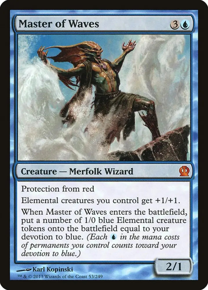 Master of Waves [Theros] - MTG Single