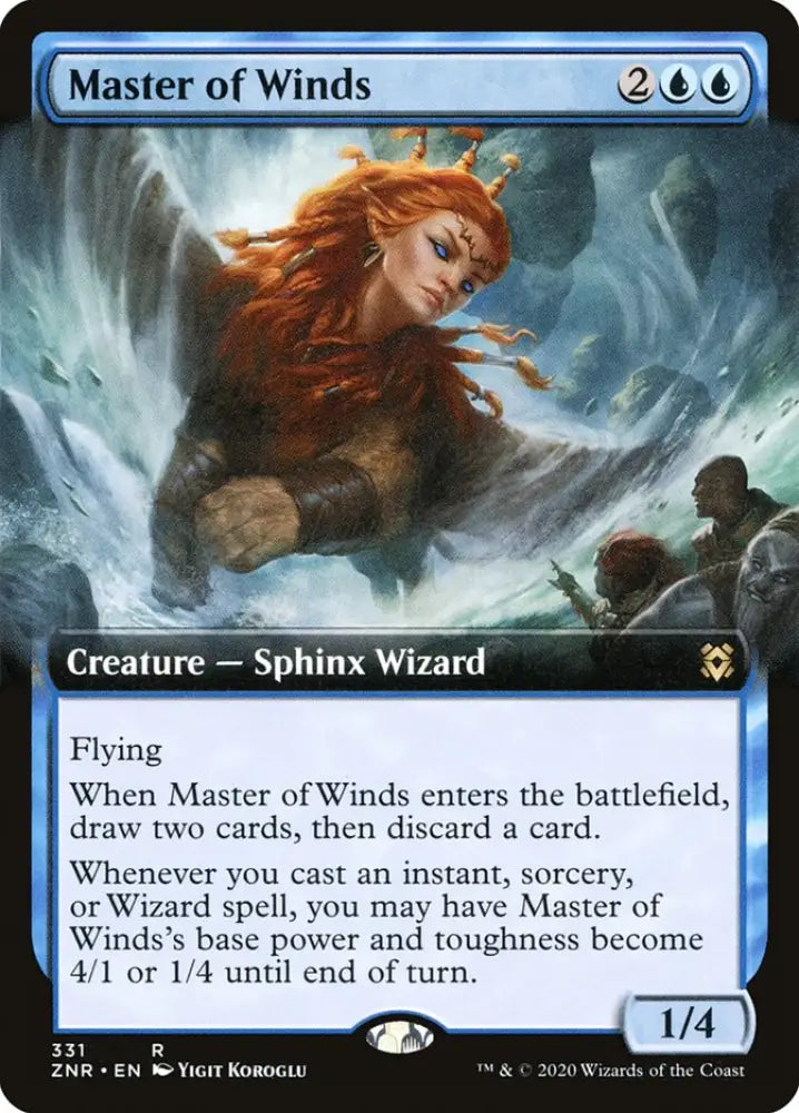 Master of Winds (Extended Art) [Zendikar Rising] - MTG Single