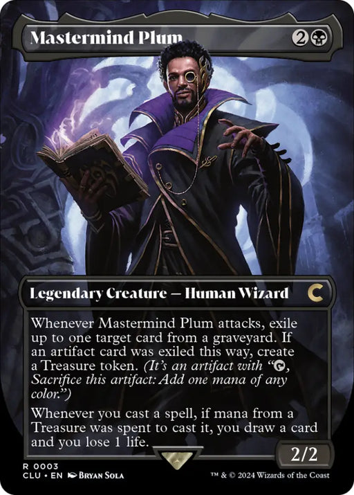 Mastermind Plum (Borderless) [Ravnica: Clue Edition] - MTG Single
