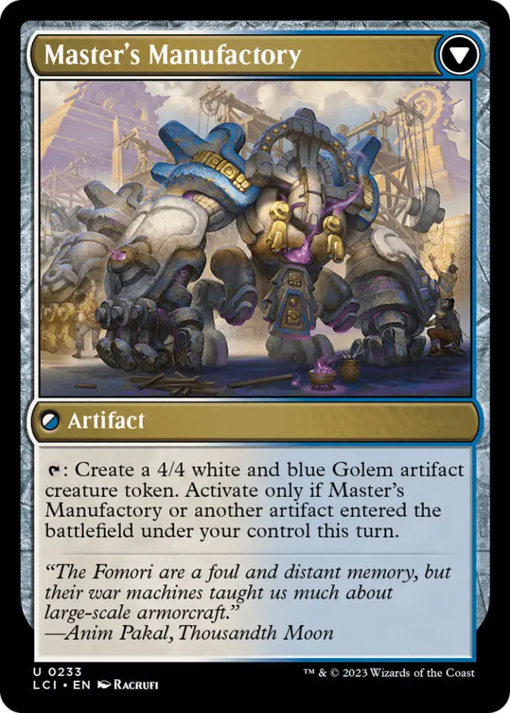 Master’s Guide-Mural // Master’s Manufactory [The Lost Caverns of Ixalan] - MTG Single