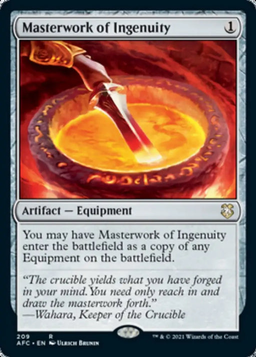 Masterwork of Ingenuity [Dungeons & Dragons: Adventures in the Forgotten Realms Commander] - MTG Single