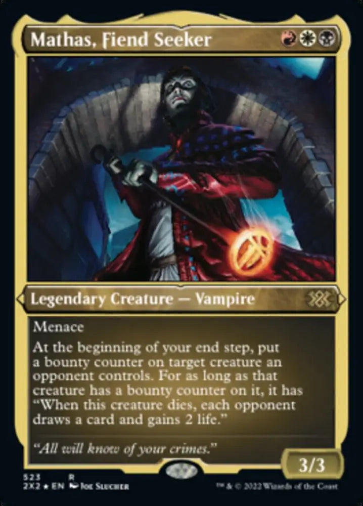 Mathas Fiend Seeker (Foil Etched) [Double Masters 2022] - MTG Single