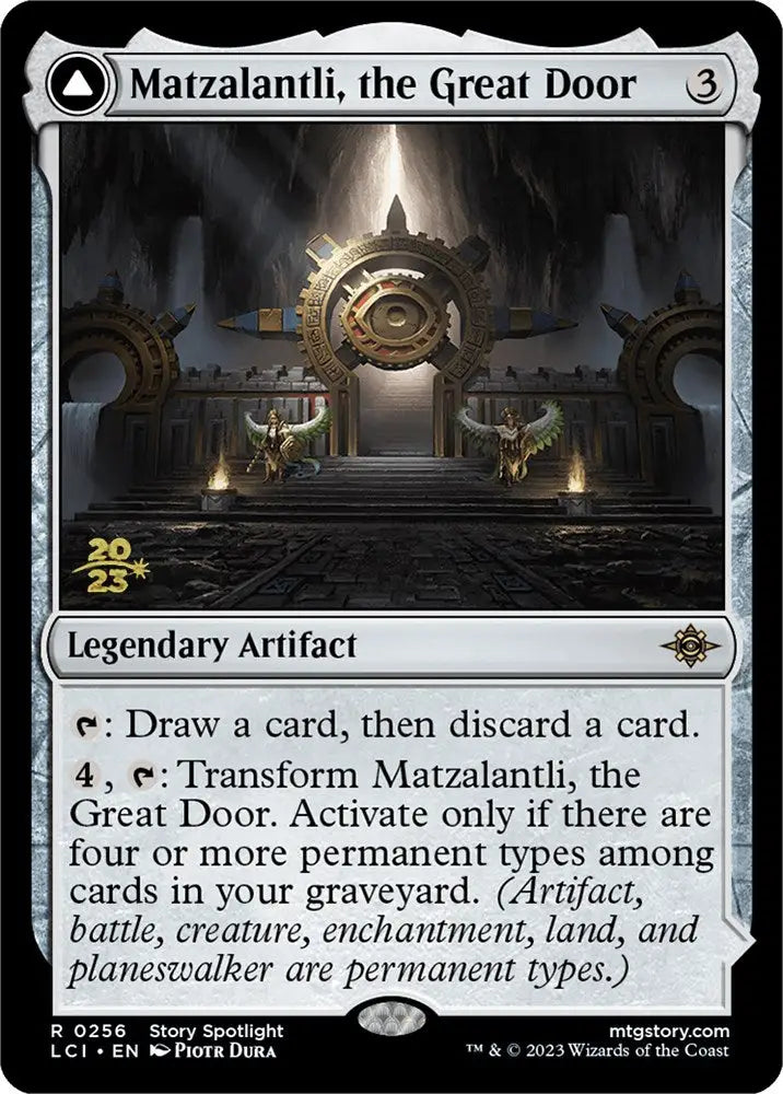 Matzalantli the Great Door // The Core [The Lost Caverns of Ixalan Prerelease Cards] - MTG Single