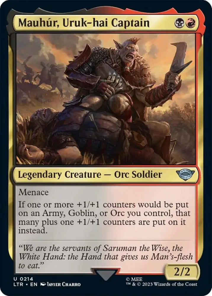 Mauhur Uruk-hai Captain [The Lord of the Rings: Tales of Middle-Earth] - MTG Single