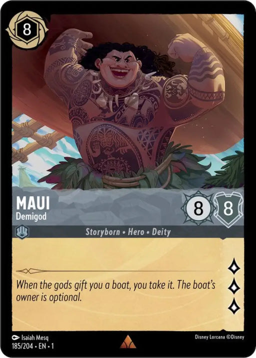 Maui - Demigod (185/204) [The First Chapter] - Lorcana Single