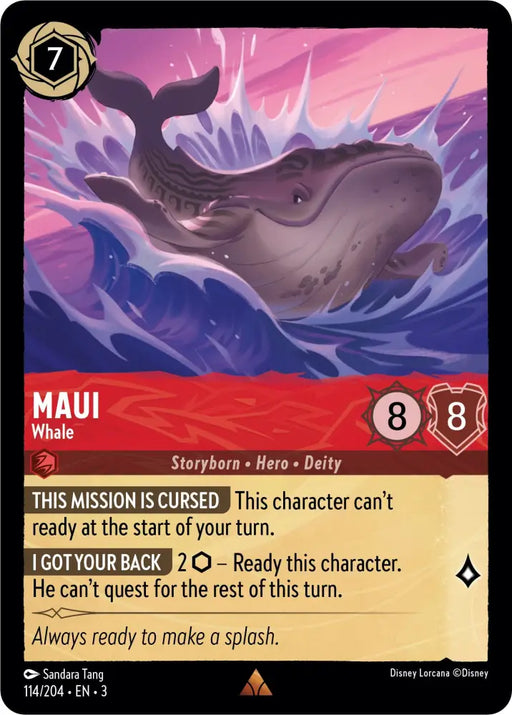 Maui - Whale (114//204) [Into the Inklands] - Lorcana Single