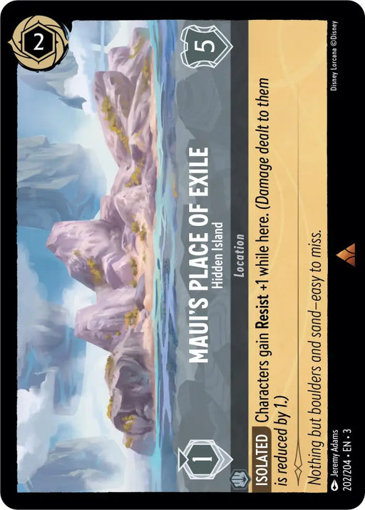 Maui’s Place of Exile - Hidden Island (202/204) [Into the Inklands] - Lorcana Single