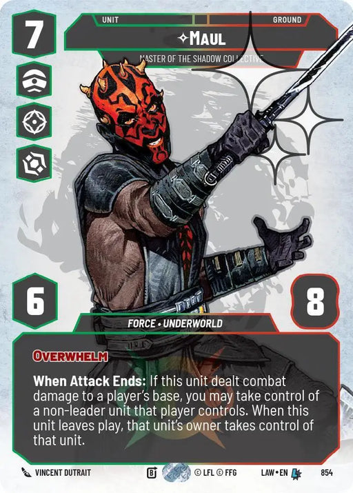 Maul - Master of the Shadow Collective (Prestige Foil) (854) [A Lawless Time]