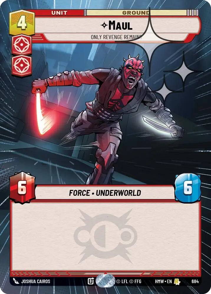 Maul - Only Revenge Remains (Hyperspace Foil) (684) [Homeworlds]