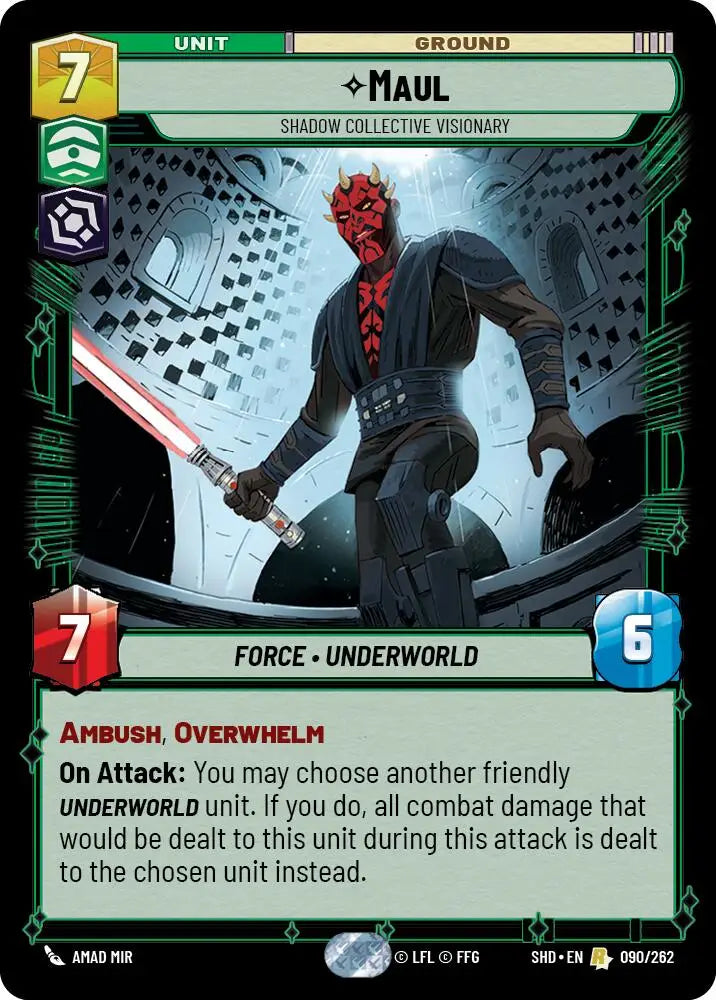 Maul - Shadow Collective Visionary (090/262) [Shadows of the Galaxy] - Star Wars: Unlimited Single