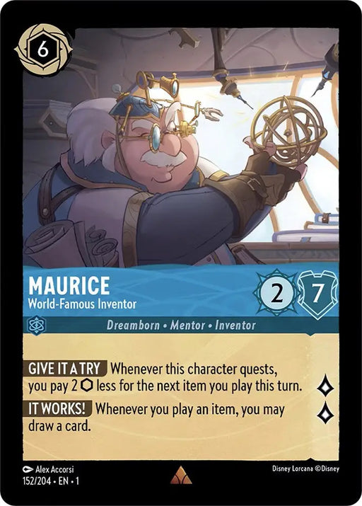 Maurice - World-Famous Inventor (152/204) [The First Chapter] - Lorcana Single