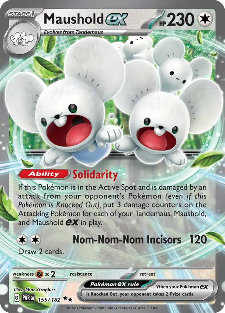Maushold ex (155/182) [Scarlet & Violet: Paradox Rift] - Pokemon Single