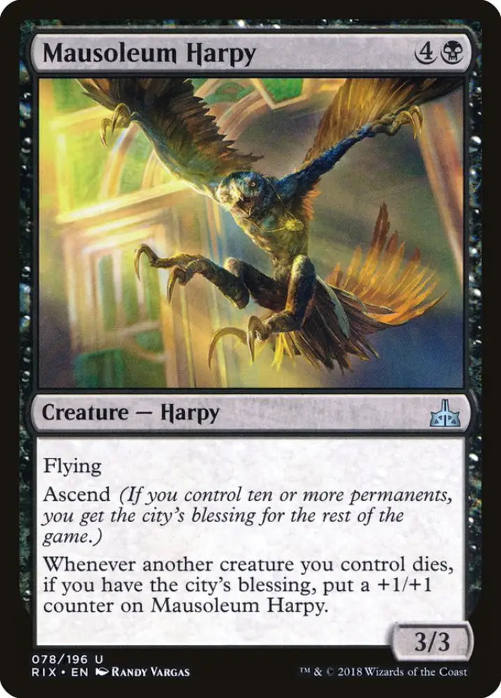 Mausoleum Harpy [Rivals of Ixalan] - MTG Single
