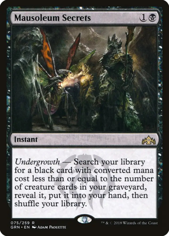 Mausoleum Secrets [Guilds of Ravnica] - MTG Single