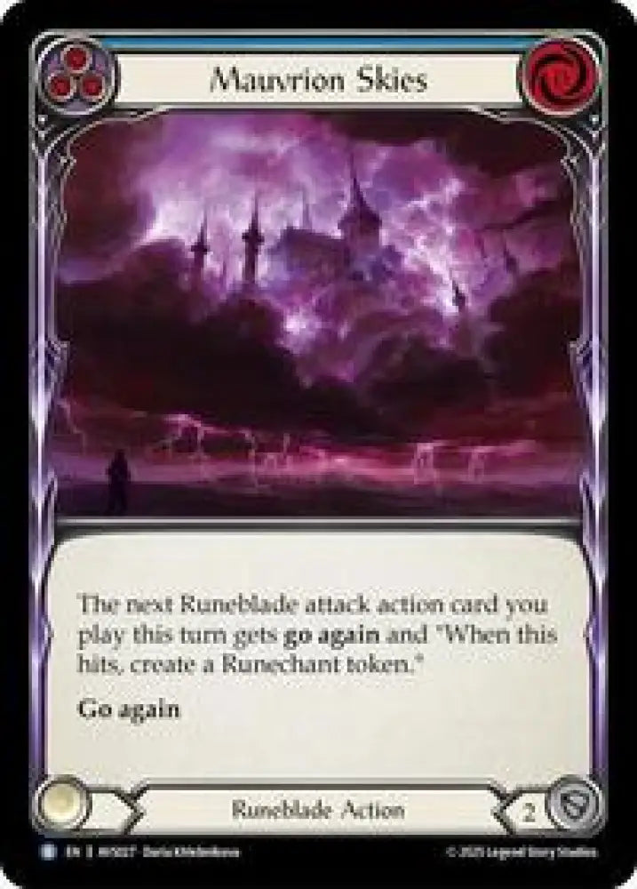 Mauvrion Skies (Blue) (AVS027) [Armory Deck: Legends Viserai]
