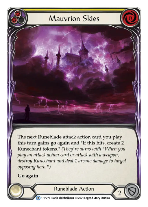 Mauvrion Skies (Yellow) [1HP277] (History Pack 1) - Flesh And Blood Single