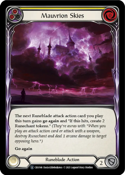 Mauvrion Skies (Yellow) [Crucible of War Unlimited] Unlimited Normal - Flesh And Blood Single