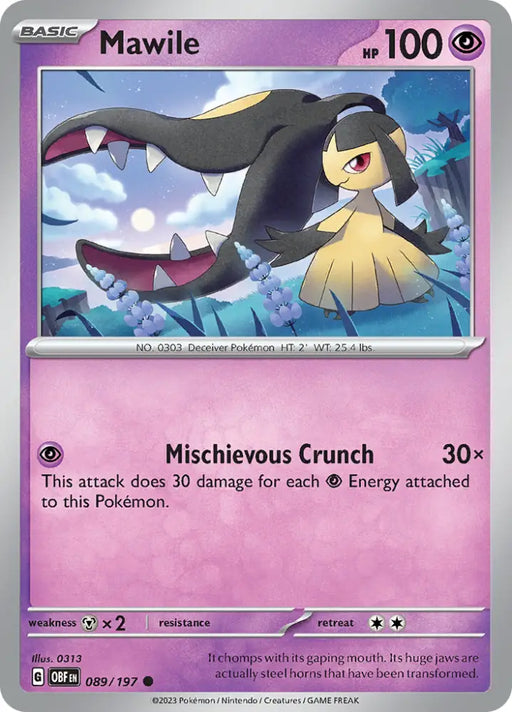 Mawile (089/197) [Scarlet & Violet: Obsidian Flames] - Pokemon Single