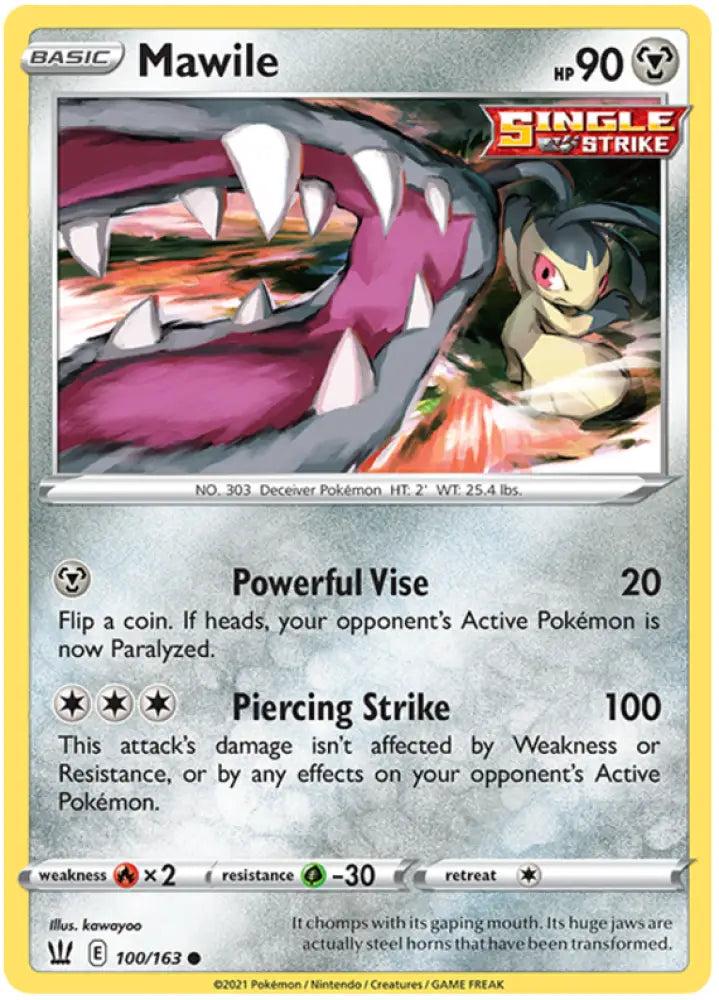 Mawile (100/163) [Sword & Shield: Battle Styles] - Pokemon Single