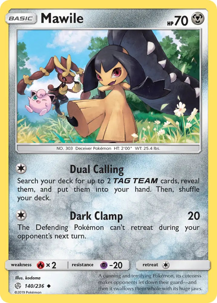 Mawile (140/236) [Sun & Moon: Cosmic Eclipse] - Pokemon Single