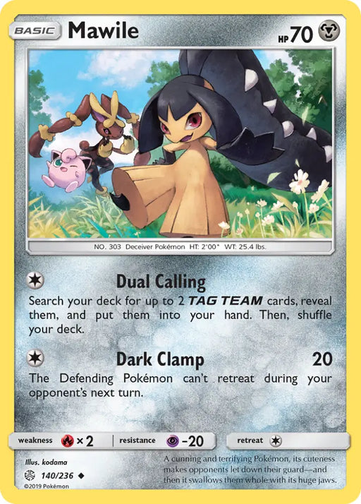 Mawile (140/236) [Sun & Moon: Cosmic Eclipse] - Pokemon Single