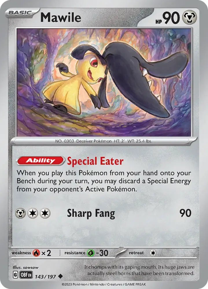 Mawile (143/197) [Scarlet & Violet: Obsidian Flames] - Pokemon Single