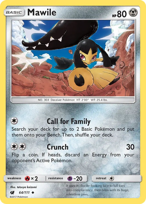 Mawile (64/111) [Sun & Moon: Crimson Invasion] - Pokemon Single