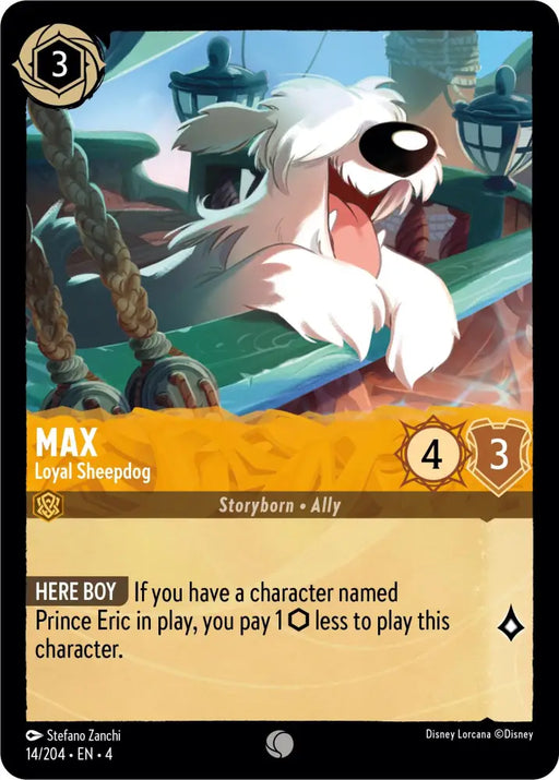 Max - Loyal Sheepdog (14/204) [Ursula’s Return] - Lorcana Single