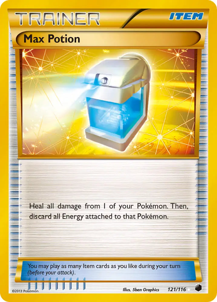 Max Potion (121/116) [Black & White: Plasma Freeze] - Pokemon Single