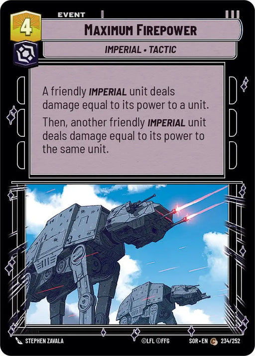 Maximum Firepower (234/252) [Spark of Rebellion] - Star Wars: Unlimited Single