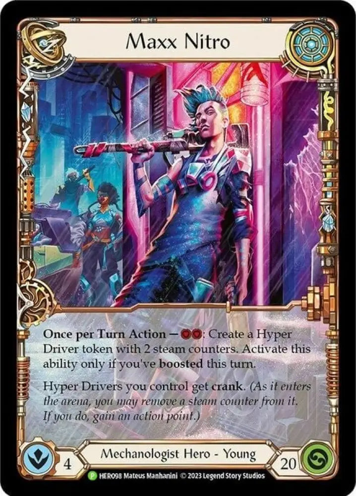 Maxx Nitro [Bright Lights] Rainbow Foil - Flesh And Blood Single