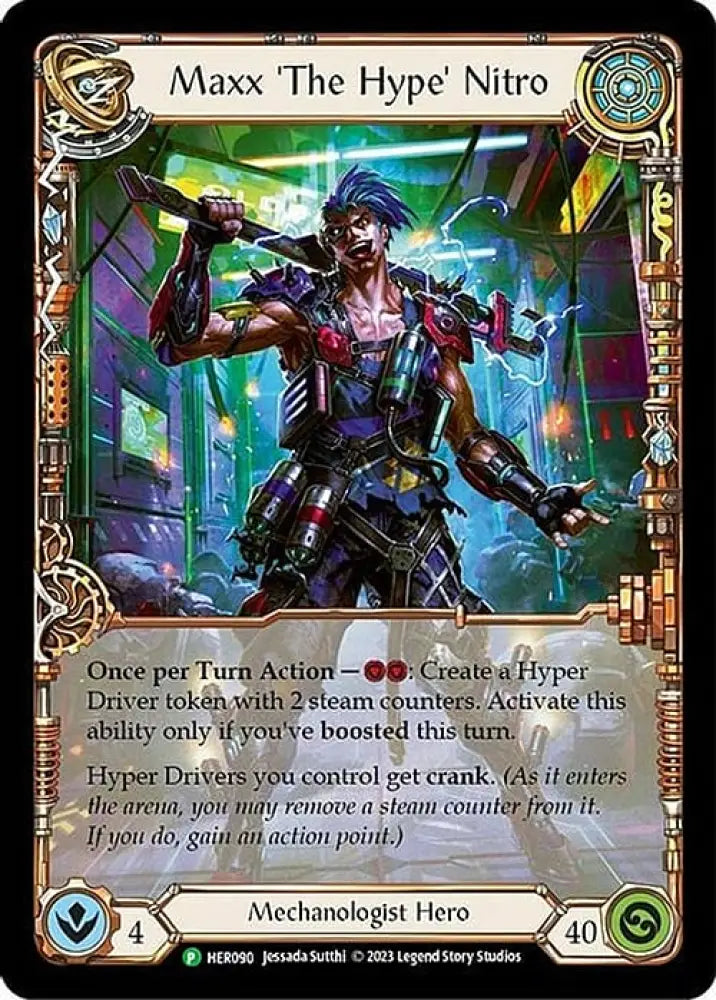 Maxx ’The Hype’ Nitro [HER090] (Promo) Cold Foil - Flesh And Blood Single