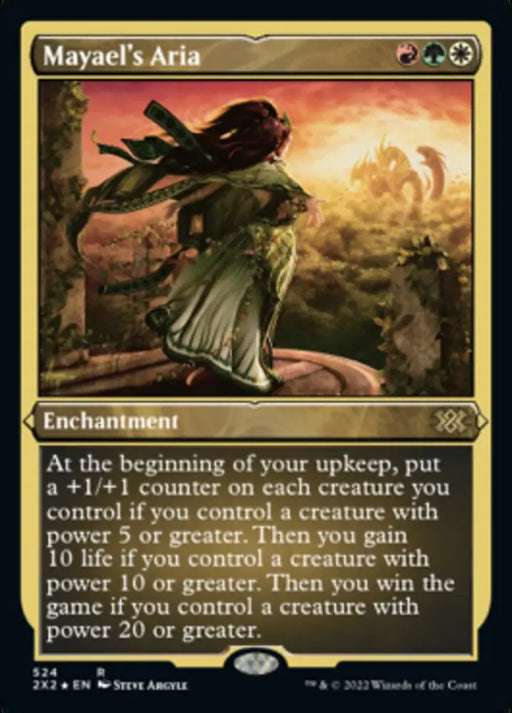 Mayael’s Aria (Foil Etched) [Double Masters 2022] - MTG Single