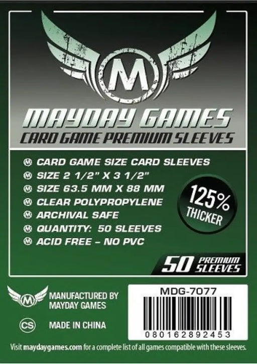 Mayday Thick Sleeves 63.5mm X 88mm 50ct - Accessoire
