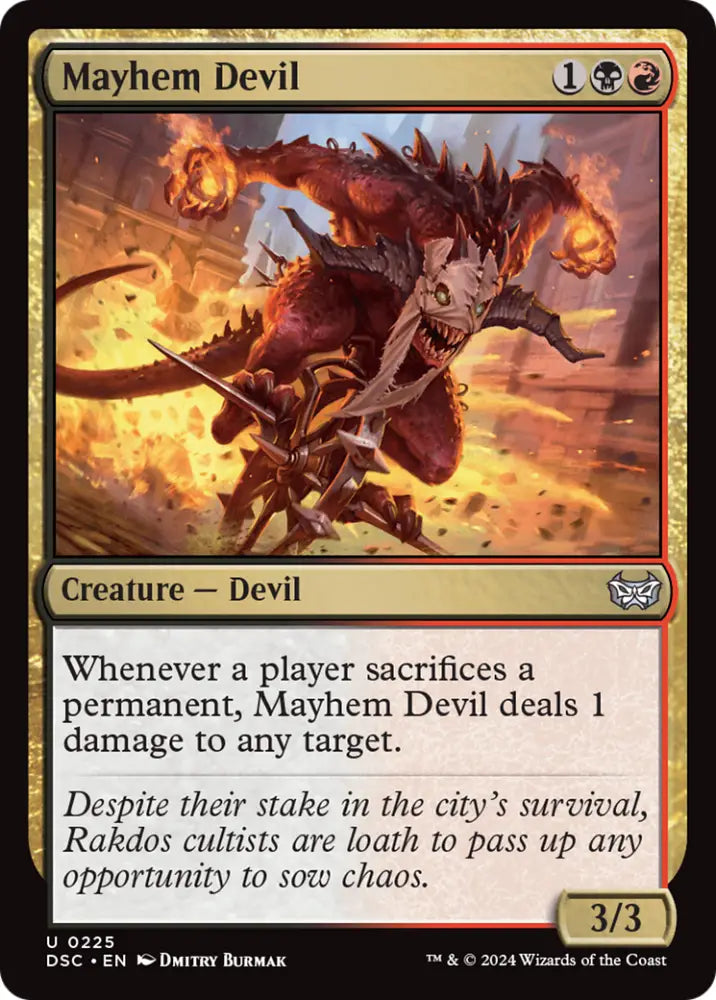 Mayhem Devil [Duskmourn: House of Horror Commander] - MTG Single