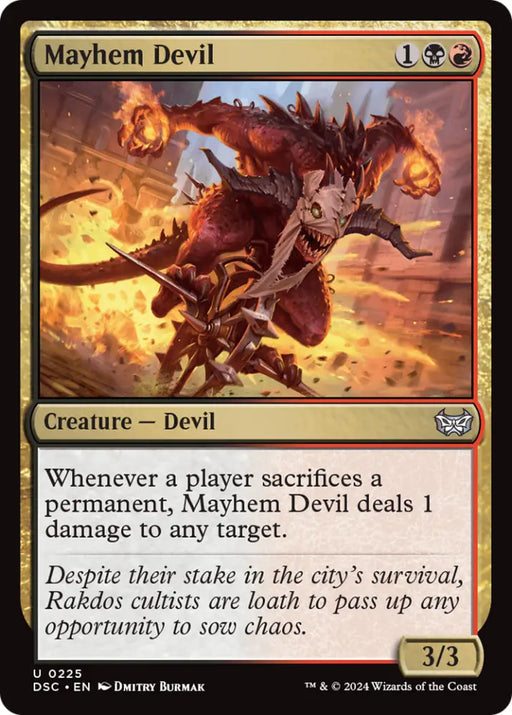 Mayhem Devil [Duskmourn: House of Horror Commander] - MTG Single