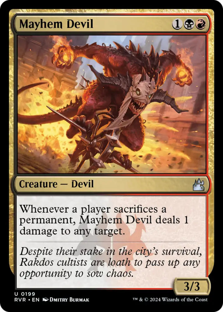 Mayhem Devil [Ravnica Remastered] - MTG Single
