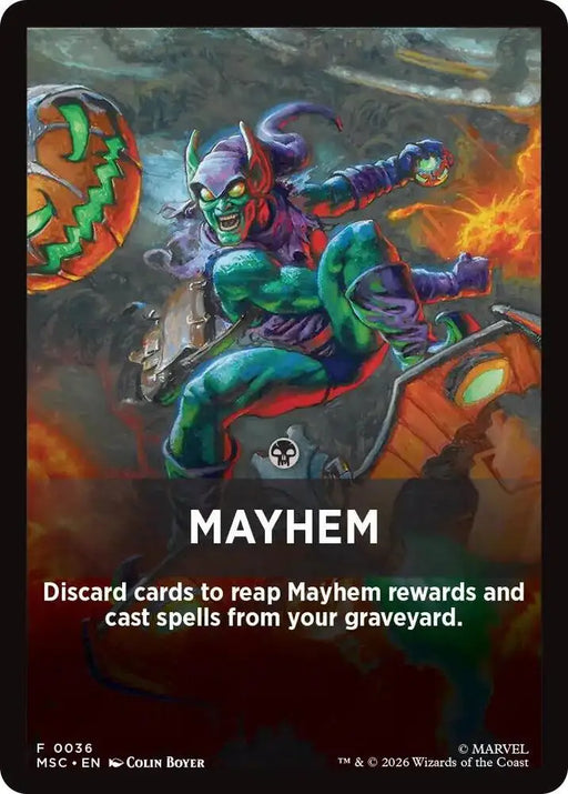 Mayhem Theme Card (36) [Marvel Super Heroes Commander]